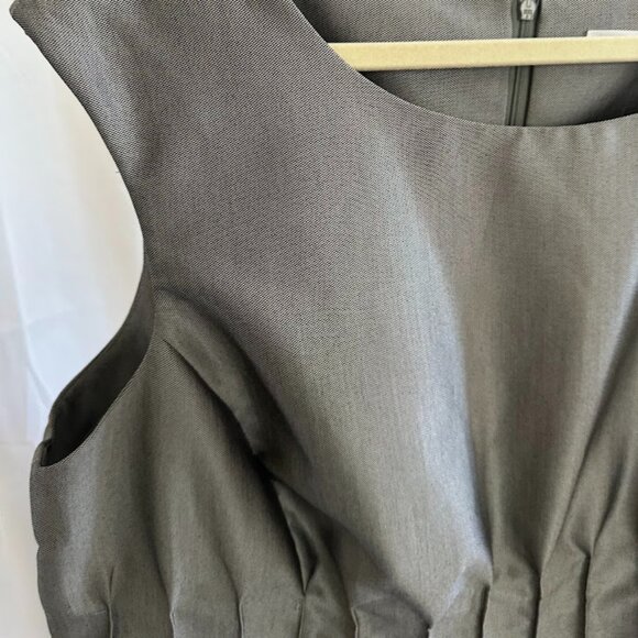 Calvin Klein Women's Plus 22W Silver Cinched Waist Dress - Picture 6 of 7
